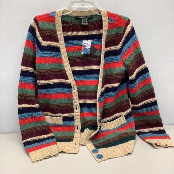 Striped Multicolor Cardigan Sweater - Picture 4 of 11